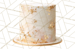 Wedding Cake Clipart PNG, Elegant Wedding Desserts Product Image 5