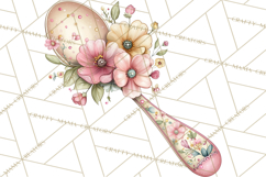 Tea Time Notes Clipart, Cozy Teapot and Cup Clip Art PNG Product Image 2