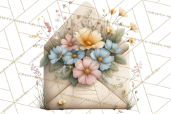 Spring Dark Academia Floral Botanical PNG Clipart Product Image 4