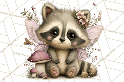 Woodland Fairy Animals Clipart PNG, Cute Pastel Watercolor Product Image 5