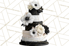 Wedding Cake Clipart PNG, Elegant Wedding Desserts Product Image 5
