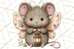 Woodland Fairy Animals Clipart PNG, Cute Pastel Watercolor Product Image 2