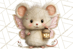 Woodland Fairy Animals Clipart PNG, Cute Pastel Watercolor Product Image 4
