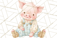Baby Farm Animals Clipart PNG, Cute Spring Animals Product Image 5
