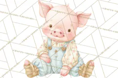 Baby Farm Animals Clipart PNG, Cute Spring Animals Product Image 5