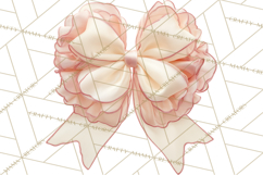 Bows Clipart, Girly Pastel Decorative Png, Layered Satin Product Image 5