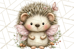 Woodland Fairy Animals Clipart PNG, Cute Pastel Watercolor Product Image 5
