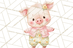 Baby Farm Animals Clipart PNG, Cute Spring Animals Product Image 2