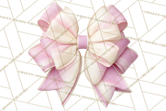 Bows Clipart, Girly Pastel Decorative Png, Layered Satin Product Image 2
