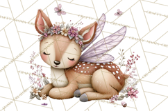 Woodland Fairy Animals Clipart PNG, Cute Pastel Watercolor Product Image 4