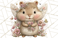 Woodland Fairy Animals Clipart PNG, Cute Pastel Watercolor Product Image 5