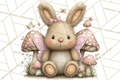Woodland Fairy Animals Clipart PNG, Cute Pastel Watercolor Product Image 5
