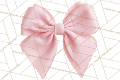 Bows Clipart, Girly Pastel Decorative Png, Layered Satin Product Image 4
