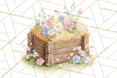 Baby Farm Animals Clipart PNG, Cute Spring Animals Product Image 4
