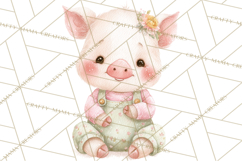 Baby Farm Animals Clipart PNG, Cute Spring Animals Product Image 3