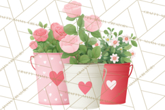 Valentine Unicorn Clipart PNG, Unicorn Girl Valentine Product Image 3