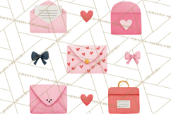 Valentine Unicorn Clipart PNG, Unicorn Girl Valentine Product Image 4