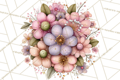 Flower Sprite Babies Clipart PNG, Pastel Watercolor Fairy Product Image 5