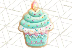 Birthday Cookies PNG, Birthday Cookie Clipart, Cute Sugar Product Image 4