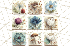 Spring Dark Academia Floral Botanical PNG Clipart Product Image 4