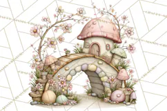 Flower Sprite Babies Clipart PNG, Pastel Watercolor Fairy Product Image 3