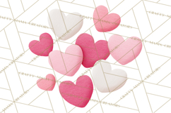 Valentine Unicorn Clipart PNG, Unicorn Girl Valentine Product Image 4