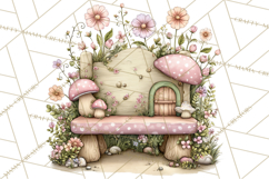 Flower Sprite Babies Clipart PNG, Pastel Watercolor Fairy Product Image 2