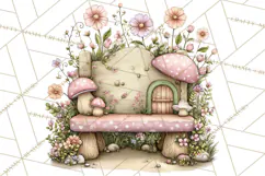 Flower Sprite Babies Clipart PNG, Pastel Watercolor Fairy Product Image 2