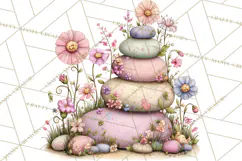 Flower Sprite Babies Clipart PNG, Pastel Watercolor Fairy Product Image 5