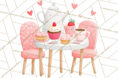 Valentine Unicorn Clipart PNG, Unicorn Girl Valentine Product Image 5