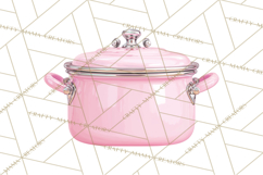 50s Retro Kitchen Clipart, Vintage 1950s Kitchen Appliances Product Image 5