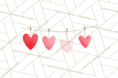 Valentine Unicorn Clipart PNG, Unicorn Girl Valentine Product Image 4