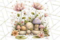 Flower Sprite Babies Clipart PNG, Pastel Watercolor Fairy Product Image 2