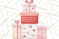 Valentine Unicorn Clipart PNG, Unicorn Girl Valentine Product Image 2