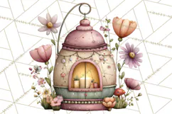 Flower Sprite Babies Clipart PNG, Pastel Watercolor Fairy Product Image 3