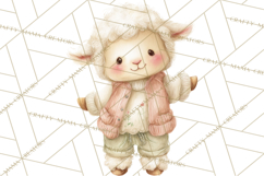 Baby Farm Animals Clipart PNG, Cute Spring Animals Product Image 2