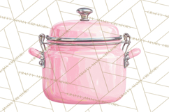 50s Retro Kitchen Clipart, Vintage 1950s Kitchen Appliances Product Image 2