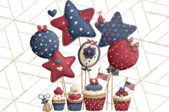 Patriotic Kids Clipart for 4th of July, USA Children PNG Product Image 2