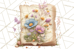 Spring Dark Academia Floral Botanical PNG Clipart Product Image 2