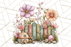 Flower Sprite Babies Clipart PNG, Pastel Watercolor Fairy Product Image 3