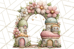 Flower Sprite Babies Clipart PNG, Pastel Watercolor Fairy Product Image 5