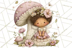 Flower Sprite Babies Clipart PNG, Pastel Watercolor Fairy Product Image 2