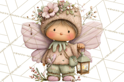 Flower Sprite Babies Clipart PNG, Pastel Watercolor Fairy Product Image 3