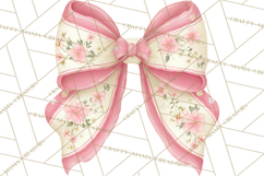 Bows Clipart, Girly Pastel Decorative Png, Layered Satin Product Image 3