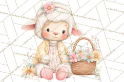 Baby Farm Animals Clipart PNG, Cute Spring Animals Product Image 3