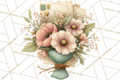 Spring Dark Academia Floral Botanical PNG Clipart Product Image 3