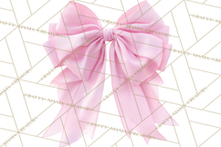 Bows Clipart, Girly Pastel Decorative Png, Layered Satin Product Image 4