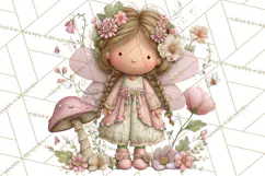 Flower Sprite Babies Clipart PNG, Pastel Watercolor Fairy Product Image 3