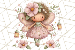 Flower Sprite Babies Clipart PNG, Pastel Watercolor Fairy Product Image 5