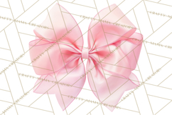 Bows Clipart, Girly Pastel Decorative Png, Layered Satin Product Image 5